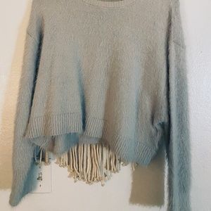 Super Soft Grey Cropped Sweater 💫